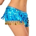 thumbnail image 1 of Belly Dance Hip Scarf, Belly Dancing Skirt Wrap with Gold Coins for Women Dance Music Festival Performance, 1 of 4