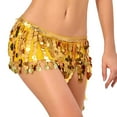 thumbnail image 1 of Belly Dance Scarf, Belly Dancing Skirt Wrap with Gold Coins for Women Dance Music Festival Performance, 1 of 4