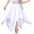 thumbnail image 1 of Belly Dance Lessons Panel Skirt Clothing Tribal Fusion Adults Women's White, 1 of 3