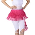 thumbnail image 1 of Belly Dance Performance Hip Scarf Scarves Skirt Thick Fringe Sequin Rose, 1 of 3