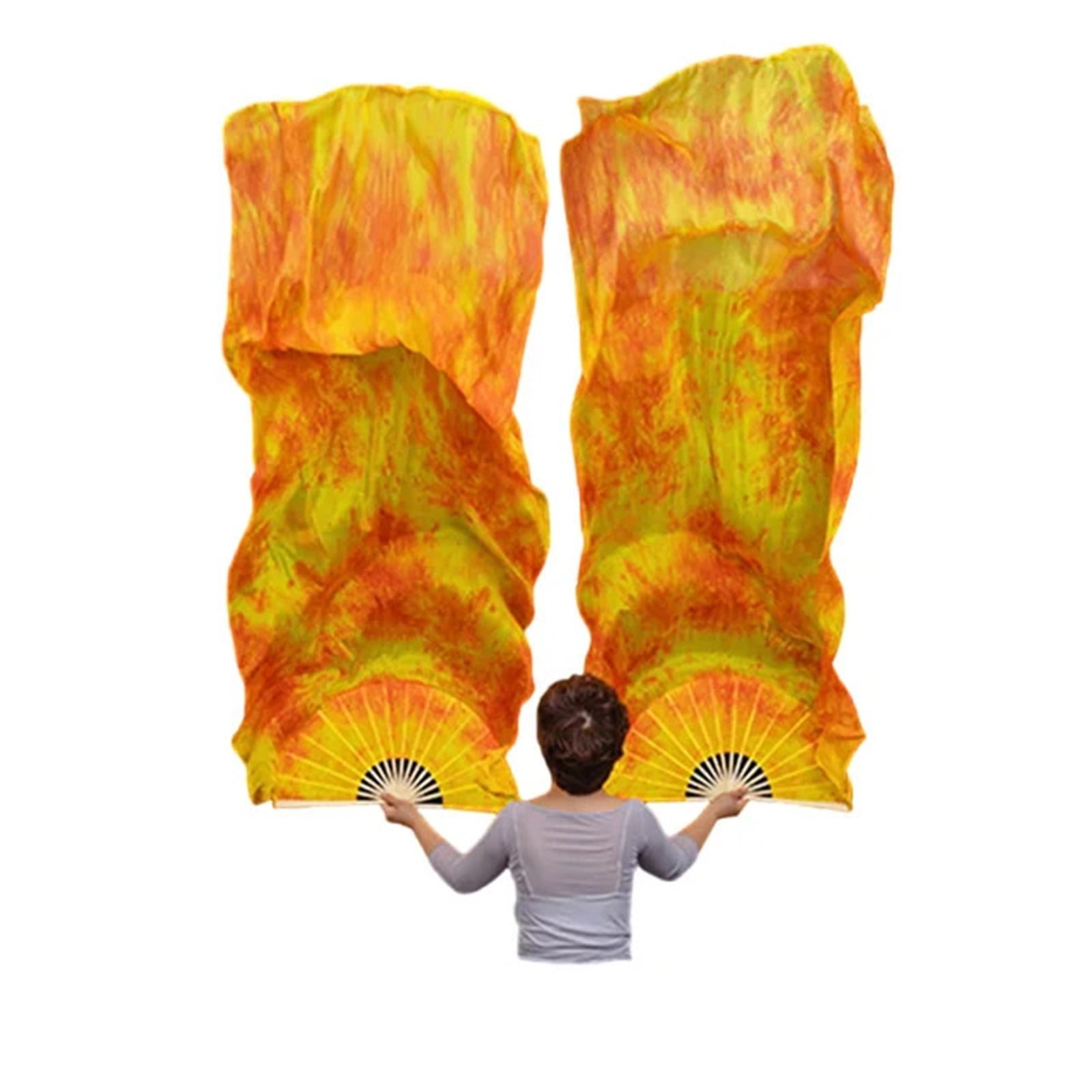 Fans For Dancing Belly Dance Silk Fans Hand Dye Real Silk Fans Women Belly Dance Costume ...