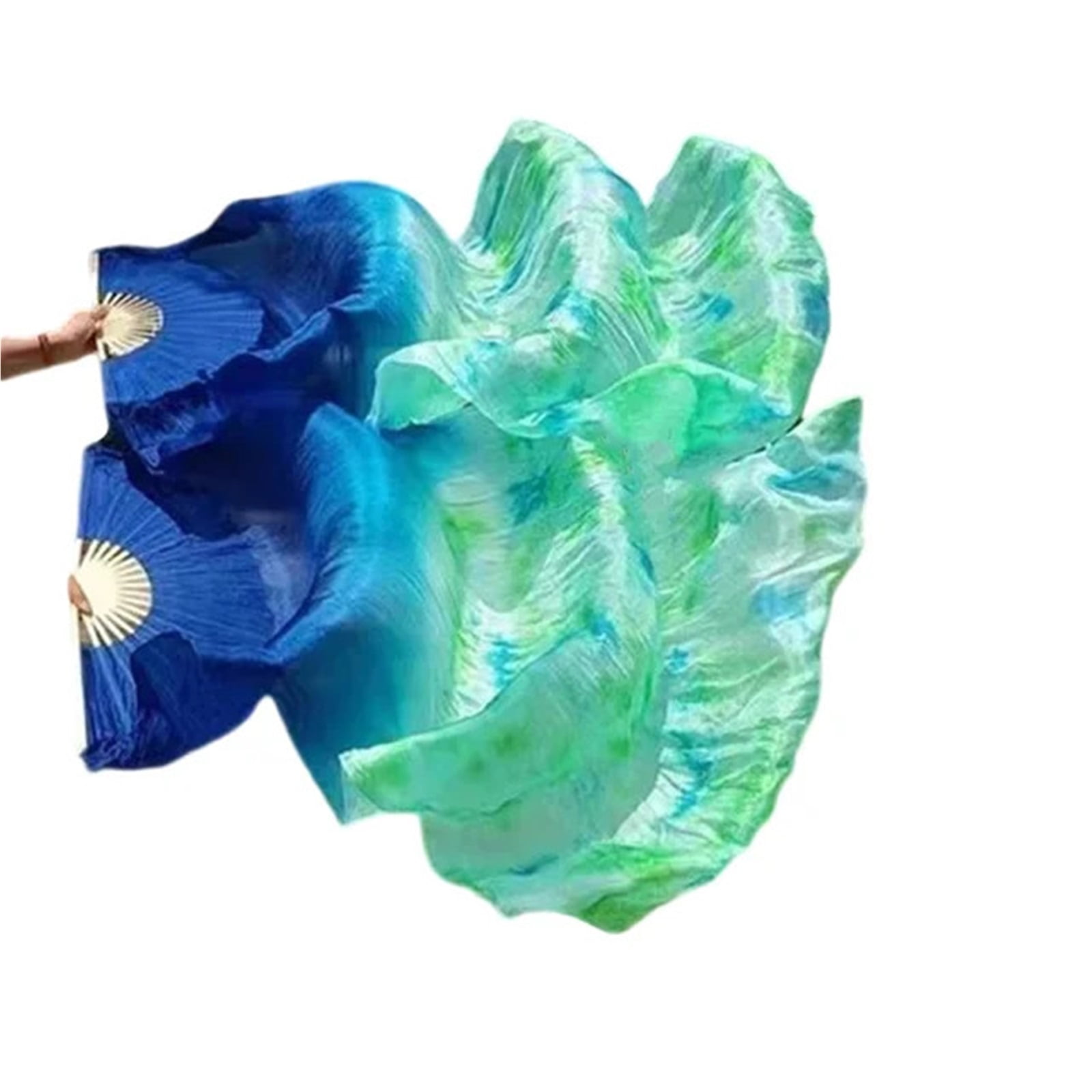 Fans For Dancing Belly Dance Silk Fans Hand Dye Real Silk Fans Women Belly Dance Costume ...