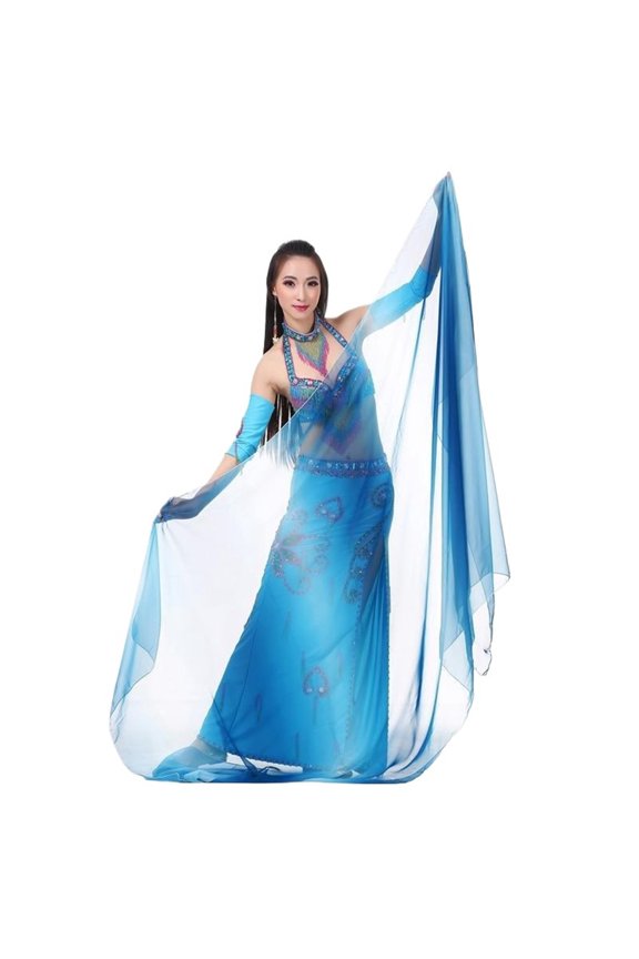 Belly Dance Silk Scarf Women Oriental Dance Costume Accessories Ladies Bellydance Face Scarf Veil Shawl