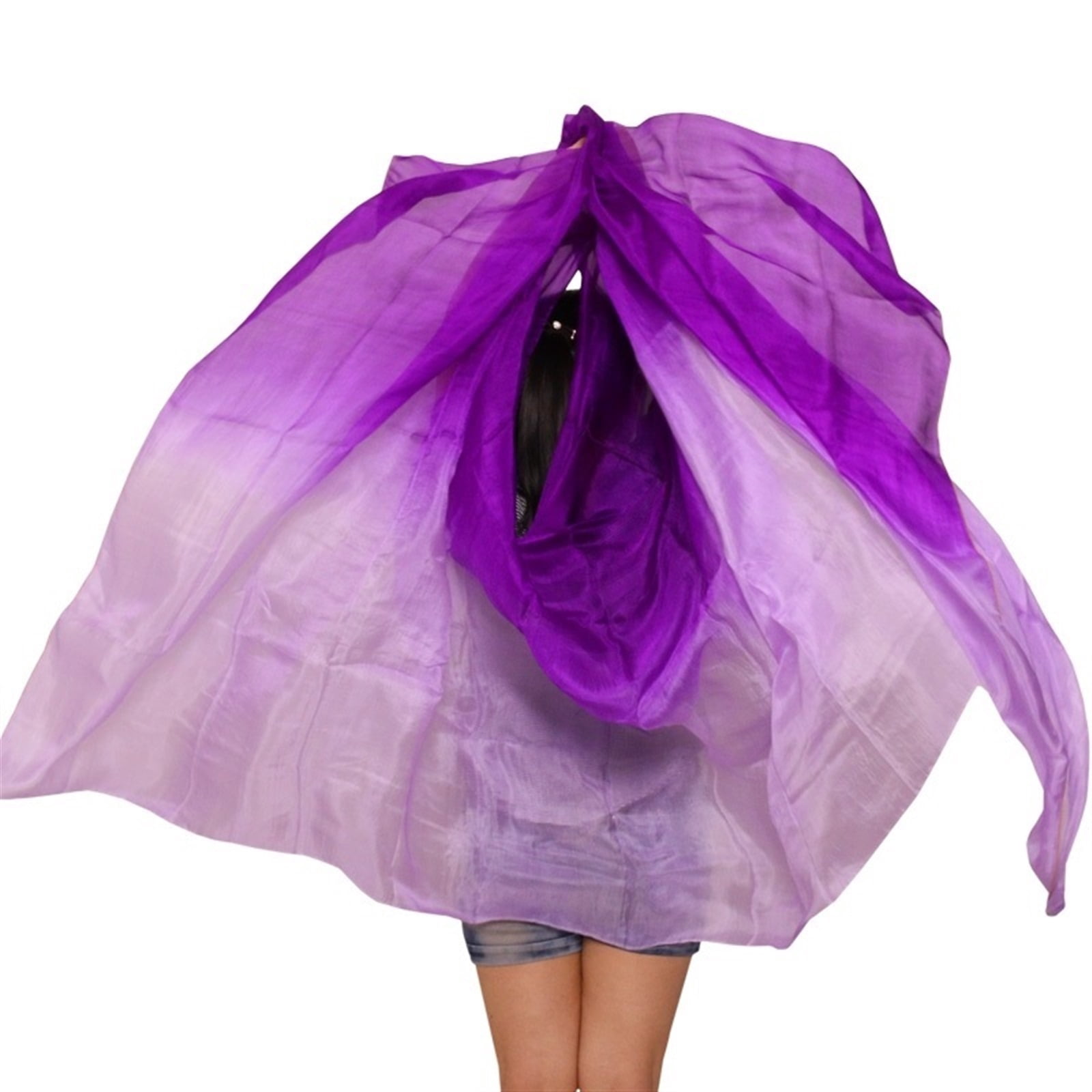 Performance Hand Props Belly Dance Silk Veil Shawl Scarf Belly Dance Practice Performance ...