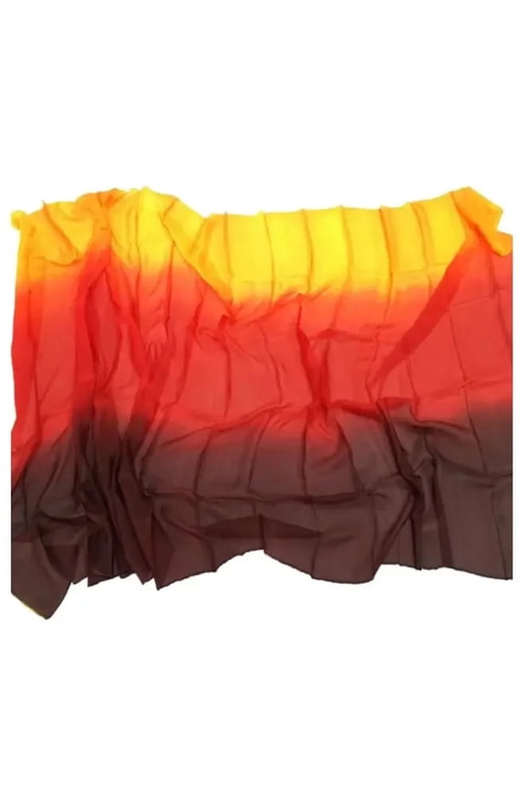 Belly Dance Silk Veils 200cm 250cm 270cm Hand Thrown Scarf Shawl Yellow Orange Pink Purple Gradient Accessory Adults