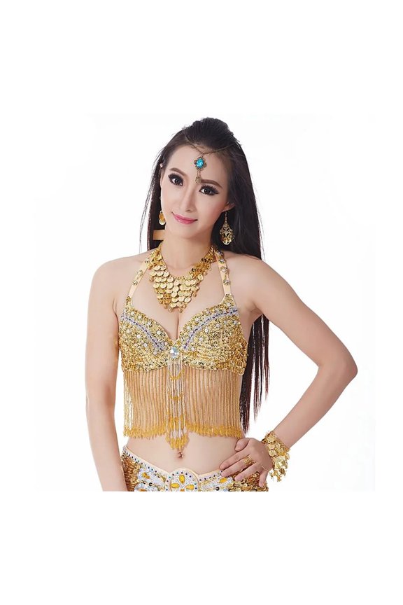 Belly Dance Top Bra Sequin Costume Underware Festival Dancing Outfit Belly Dancing Uniform