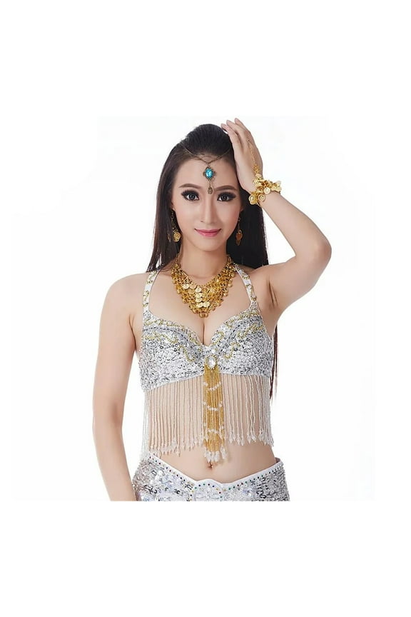 Belly Dance Top Bra Sequin Costume Underware Festival Dancing Outfit Belly Dancing Uniform