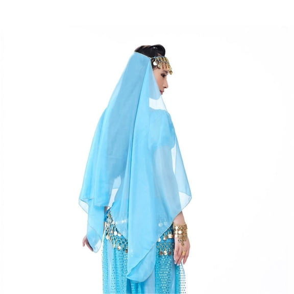 Belly Dance Veil Headdress Forehead Jewellery Large Highlights Mesh Turban Headband Headband Headchain