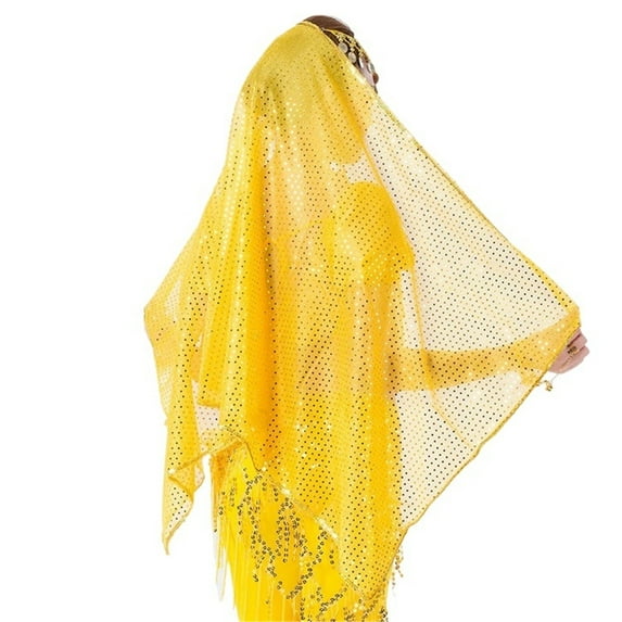 Belly Dance Veil Headdress Forehead Jewellery Large Highlights Mesh Turban Headband Headband Headchain