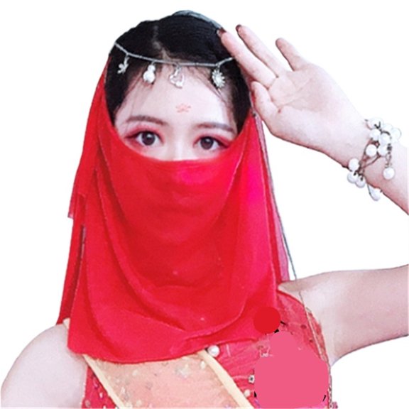 Belly Dance Veil Mask Stage Veil Dance Classical Dance Veil Performance Accessories Female