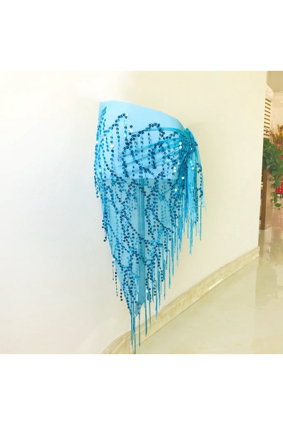 Belly Dance Waist Chain Women's Training Clothing Scarf Beginner Triangle Scarf Tassel Belt Waist Seal Weight Belt Belts for Men Automatic Buckle Crabby Belt Click Pack Sports Belt Belt for Young Men