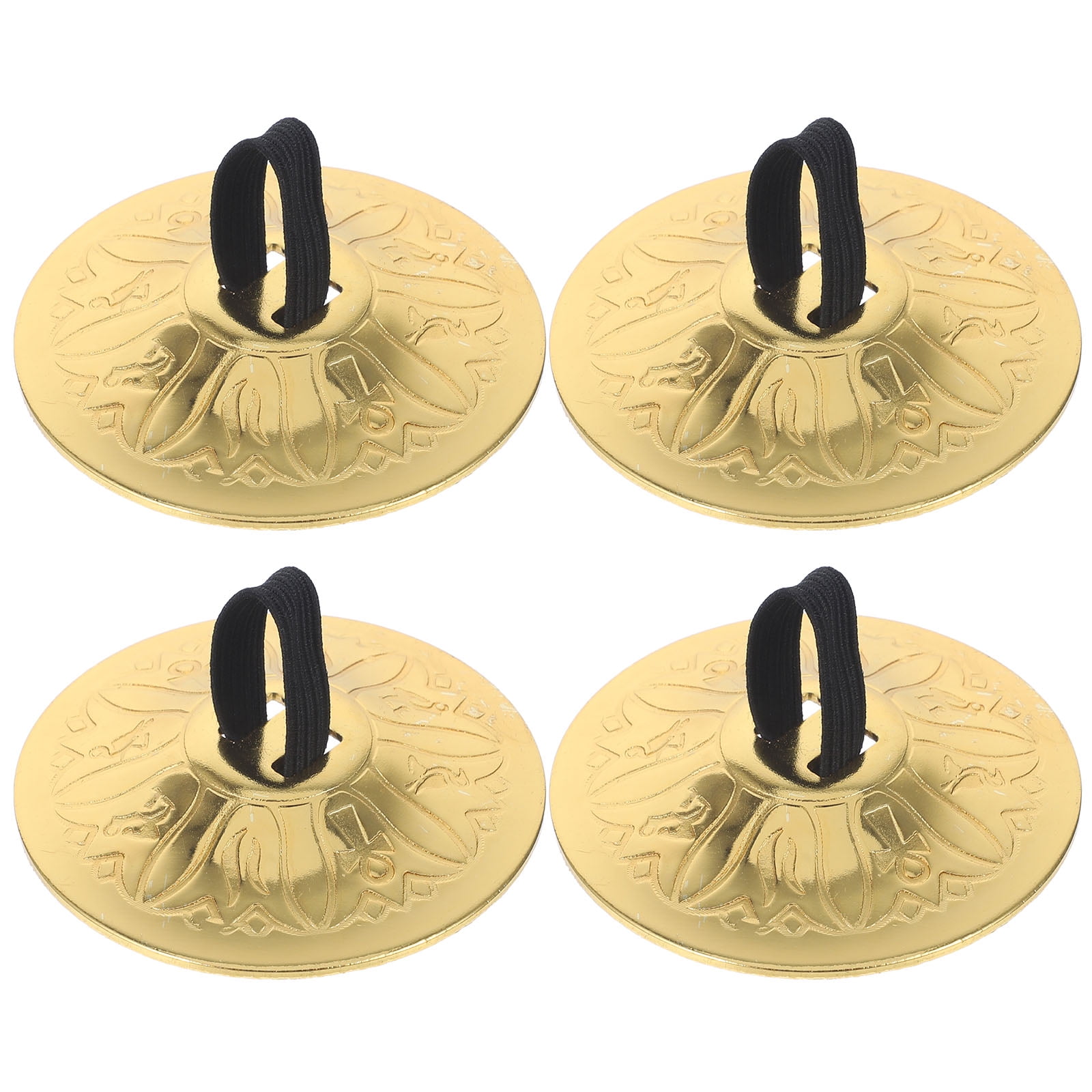 Belly Dancing Finger Cymbal 2 Pairs Cymbals for Kids Small Copper