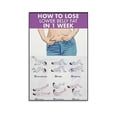 thumbnail image 1 of Belly Fat Loss Workout Poster Yoga 30-Day Home Exercise Chart Canvas Wall Art Aesthetic Decorative Painting, 1 of 7