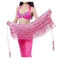 thumbnail image 1 of Belly Skirt Sequins Decor Sequins Tassel Skirts Shiny Viscose Belly Dance Hip Scarf for Belly Dance, 1 of 6