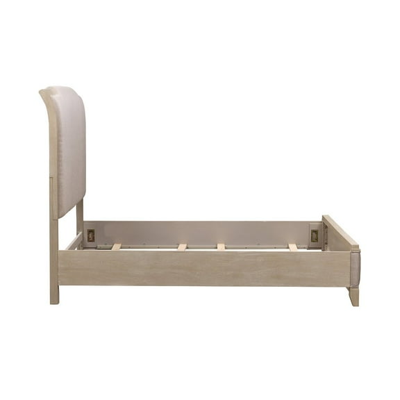 Belmar Queen Upholstered Bed in Washed Taupe