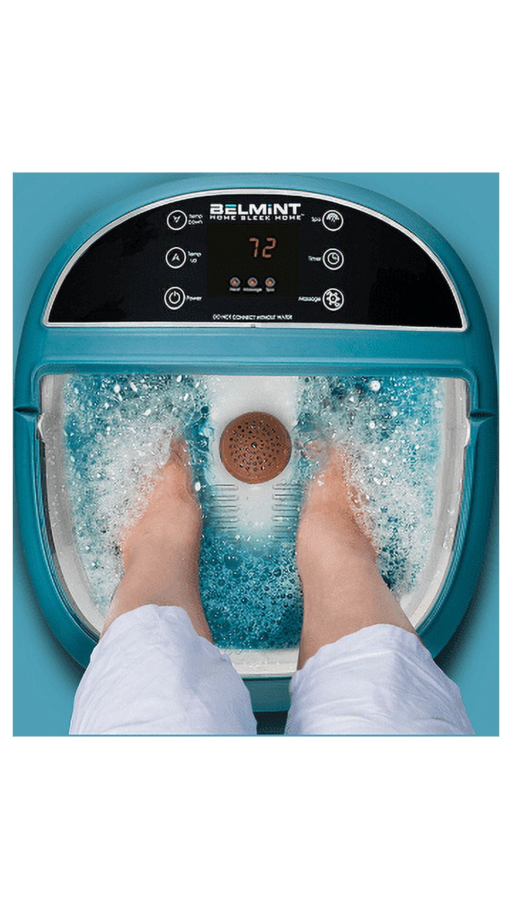 Belmint BELFSWH Foot Spa Bath Massager Temp/Time Set Heat Bubble