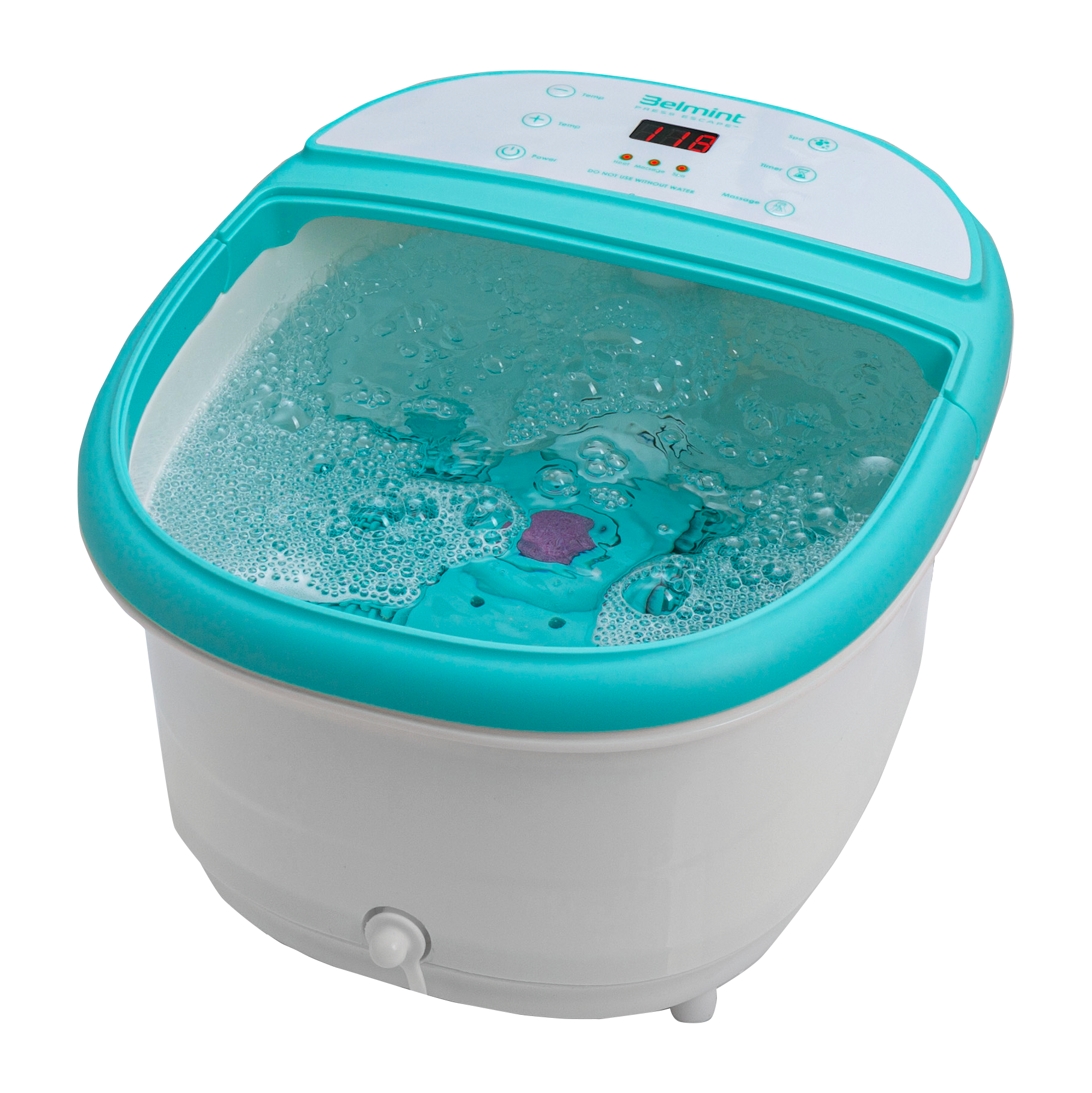 Belmint Foot Spa Bath Massager with Heat, 6 x Pressure Node Rollers, Bubbles, Foot Soaking Tub - image 1 of 8