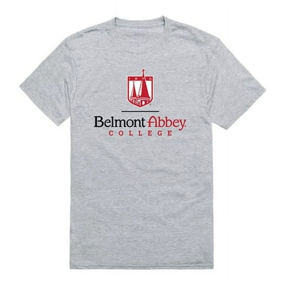 Belmont Abbey College Crusaders Institutional T-Shirt, Heather Grey - Extra Large