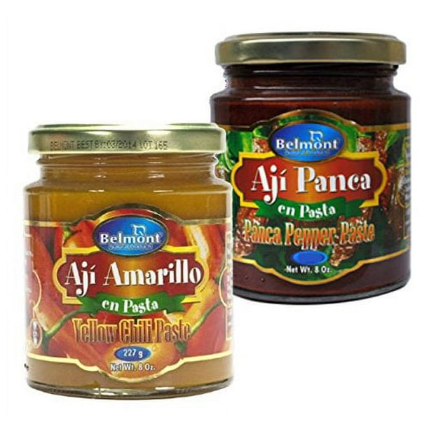 Belmont Aji Amarillo Paste and Aji Panca Paste 8ozs each