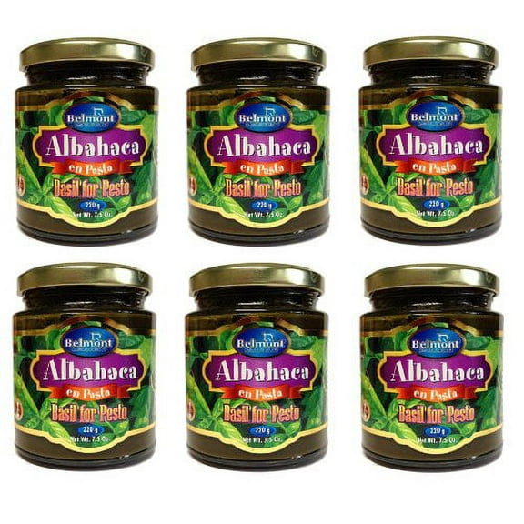 Belmont Albahaca en Pasta 8 oz - Basil Paste for Pesto - 6 pack