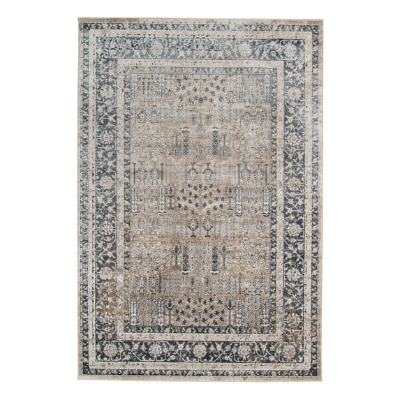 Belmont BLM-4 Beige Southwestern Rug 3' 11" X 5 ' 11"