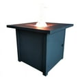 thumbnail image 1 of Belmont Home Belitung Square Metal Fire Pit Table with Glass Rocks in Black, 1 of 8