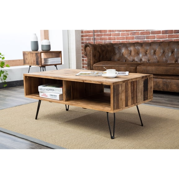 Belmont Home Devonport Solid Wood Natural Brown 42" Coffee Table