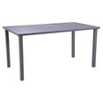 thumbnail image 1 of Belmont Home San Marino 62" Rectangle Aluminum Outdoor Dining Table in Black, 1 of 13