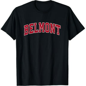 Belmont Massachusetts MA Vintage Sports Design Red Design T-Shirt