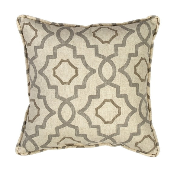 Belmont Metal Square Pillow - Geometric