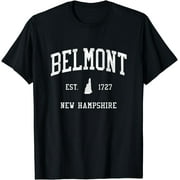 Belmont NH Vintage Athletic Sports JS01 T-Shirt