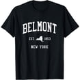 thumbnail image 1 of Belmont NY Vintage Athletic Sports JS01 T-Shirt, 1 of 3