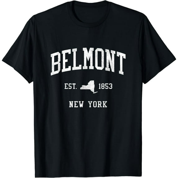 Belmont NY Vintage Athletic Sports JS01 T-Shirt