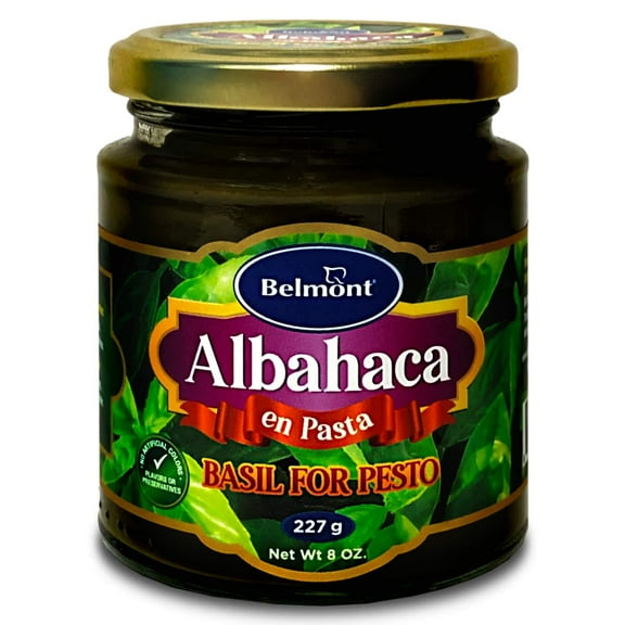 Belmont Pasta Albahaca de Peru | Peruvian Basil for Pesto Paste 8oz