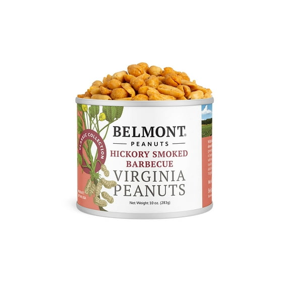 Belmont Peanuts Hickory Smoked BBQ Virginia Peanuts, 10 oz