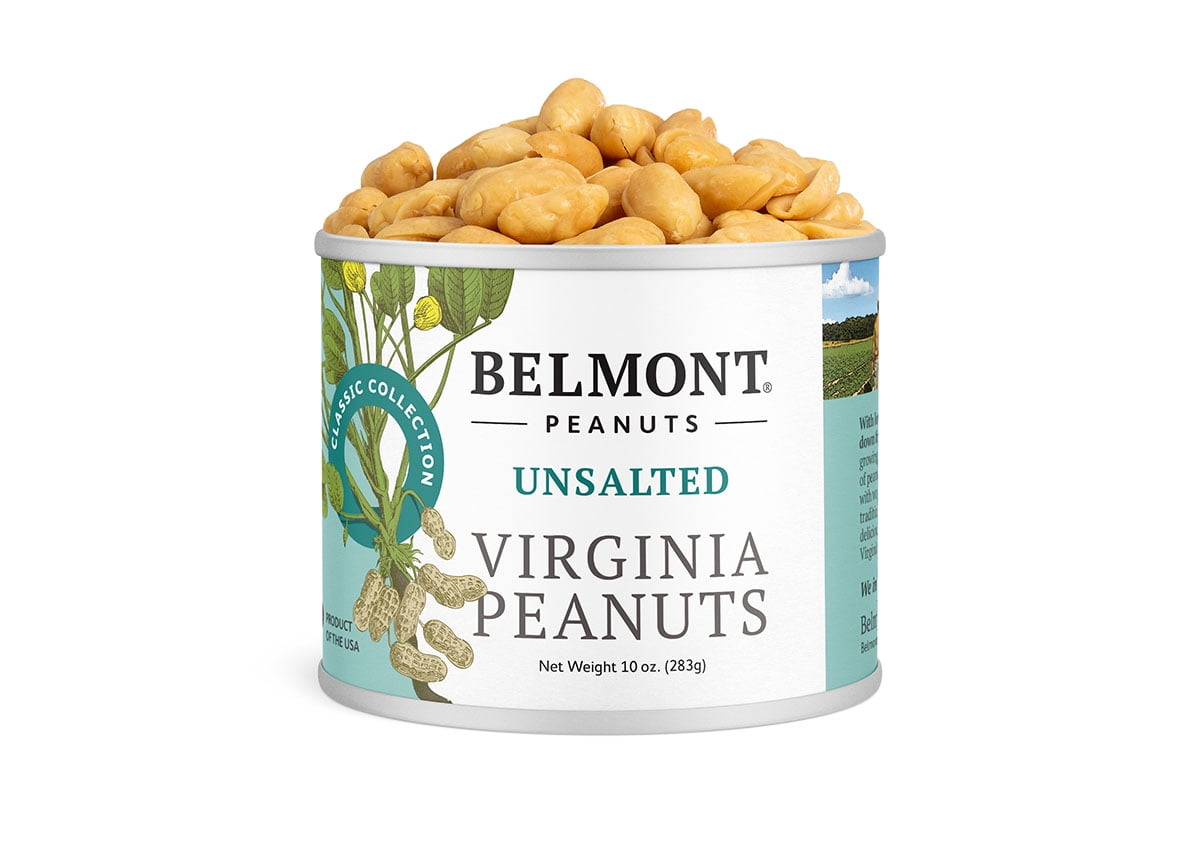 Belmont Peanuts Unsalted Virginia Peanuts, 10 oz