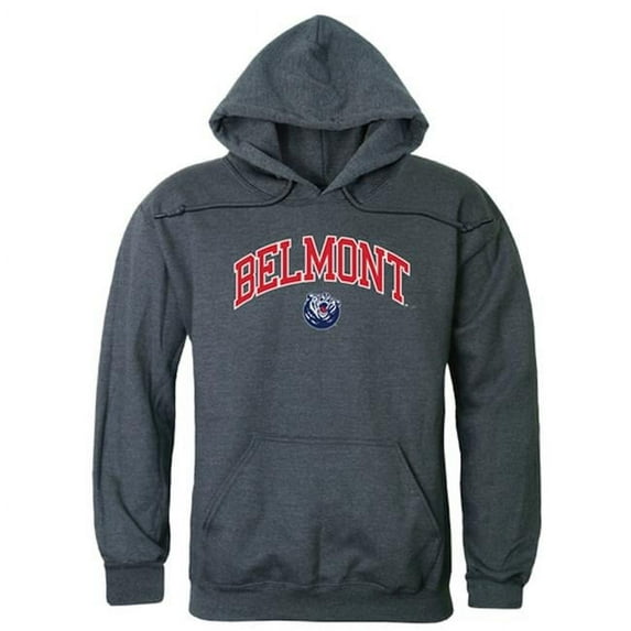 Belmont University Campus Hoodie, Heather Charcoal - Large