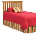 thumbnail image 1 of Belmont Wood Headboard Panel with Flat Top Rail and Slatted Grill Design, Maple Finish, Full / Queen, 1 of 4