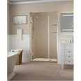 thumbnail image 1 of Belmore GS 50.25-51.25 x 72 in. Frameless Hinged Shower Door with Glass Shelves in Stainless Steel, 1 of 1