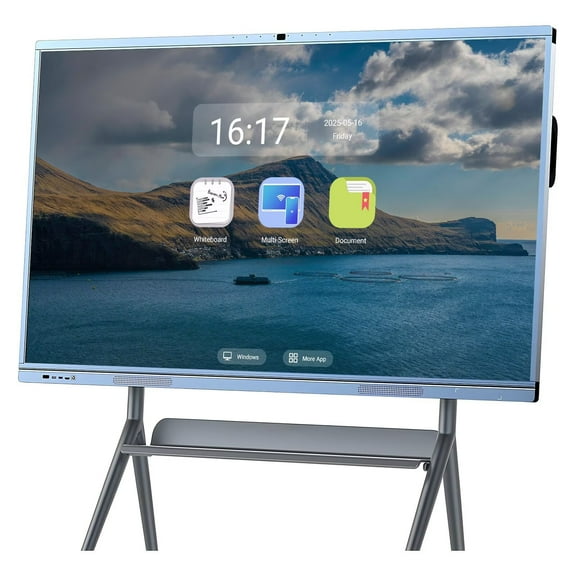 Belnet 65 inch Smartboard Interactive Whiteboards, Touch Screen Mirroring Reverse Control IR Rotatable 4K Monitor Wireless Smart TVs for Digital Signage, School & Office