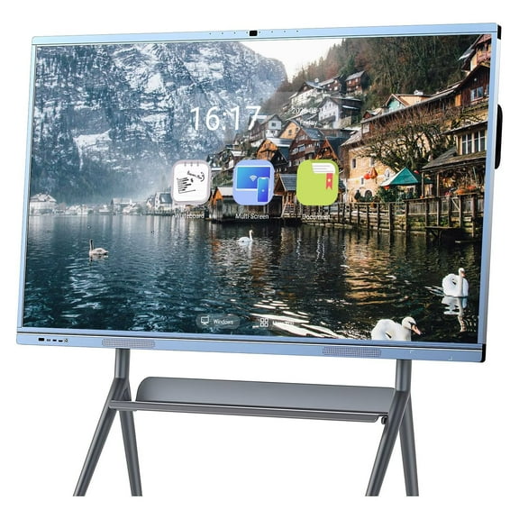 Belnet 65inch Interactive Whiteboard Touch Screen Mirroring Reverse Control IR Wireless Smart TVs for Digital Signage, School & Office