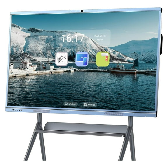 Belnet 65inch Smart Boards Reverse Control IR Rotatable 4K Monitor Wireless Smart TVs for Digital Signage, School & Office
