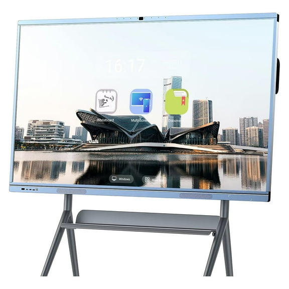 Belnet Interactive Whiteboard 65inch Touch Screen Mirroring Reverse Control IR Rotatable 4K Monitor Wireless Smart TVs for Digital Signage, School & Office