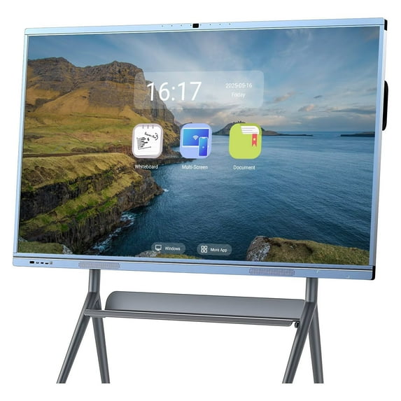 Belnet Smart Board 65inch Touch Screen Mirroring Reverse Control IR Rotatable 4K Monitor Wireless Smart TVs for Digital Signage, School & Office
