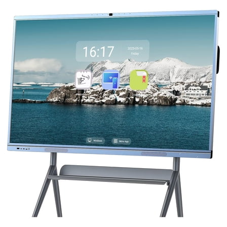 Belnet Smartboard 65inch Touch Screen Mirroring Reverse Control IR Rotatable 4K Monitor Wireless Smart TVs for Digital Signage, School & Office