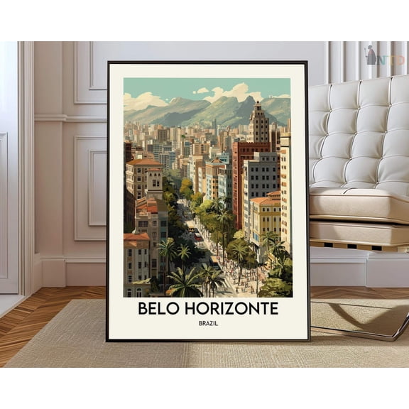 Belo Horizonte Brazil City Poster Unframed Paper Print