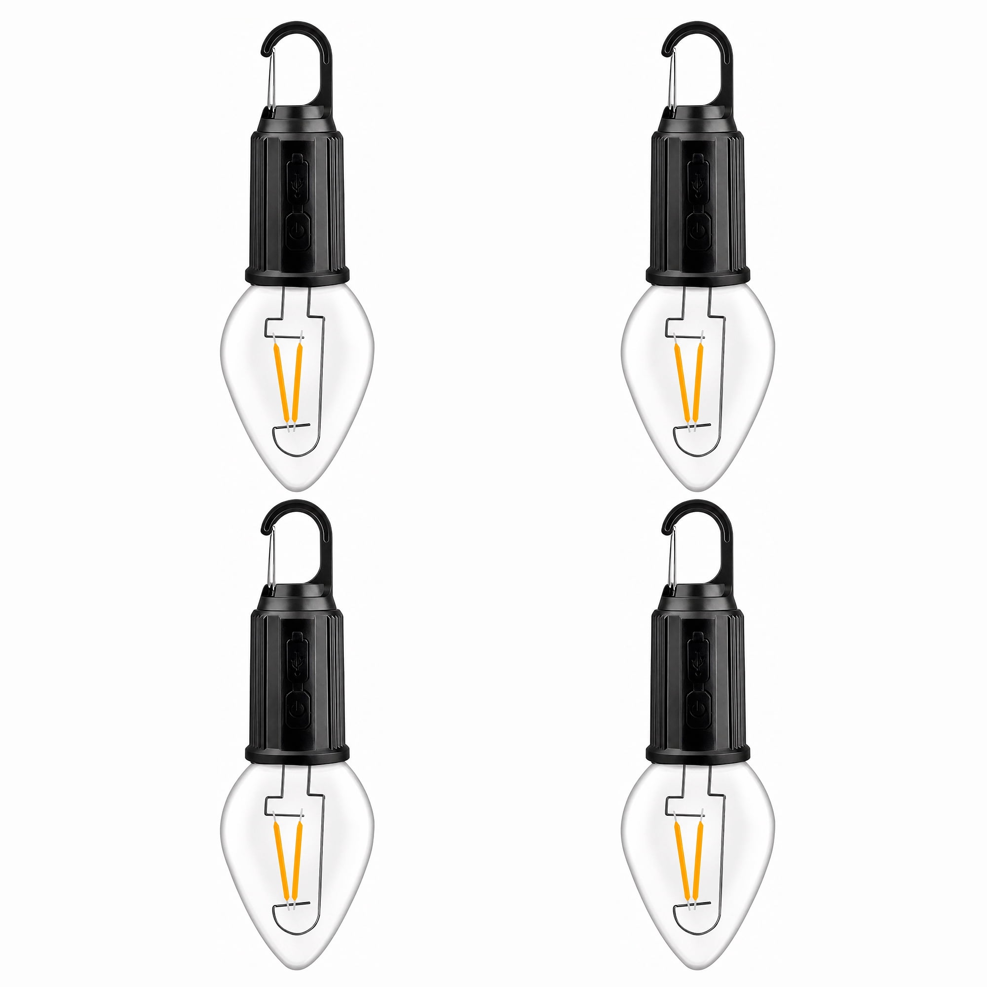 Beloadence 4-Pack Hooked Camping Light, Rechargeable T03 Cone LED Tent Lantern, Type-C USB, Warm Light, Long Battery Life Portable Hanging Lamp for Outdoor, Hiking, and Emergency Gear deal from Walmart