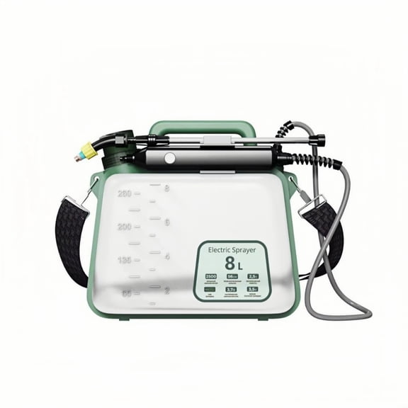 Beloadence Electric Pump Sprayer, Collapsible Garden Sprayer with Rechargeable Battery, Portable Weed Sprayers for Lawn, Yard, and Home Gardening, 8L, Green