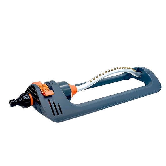 Beloadence Sprinklers for Yard, Swing Type Lawn Sprinkler, Adjustable, 19 Precision Nozzle, Large Coverage Area, Dark Grey