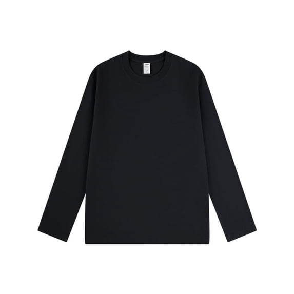 Belong To Young Long-sleeved Cotton T-shirt With Pure Color As The Base Fabric
